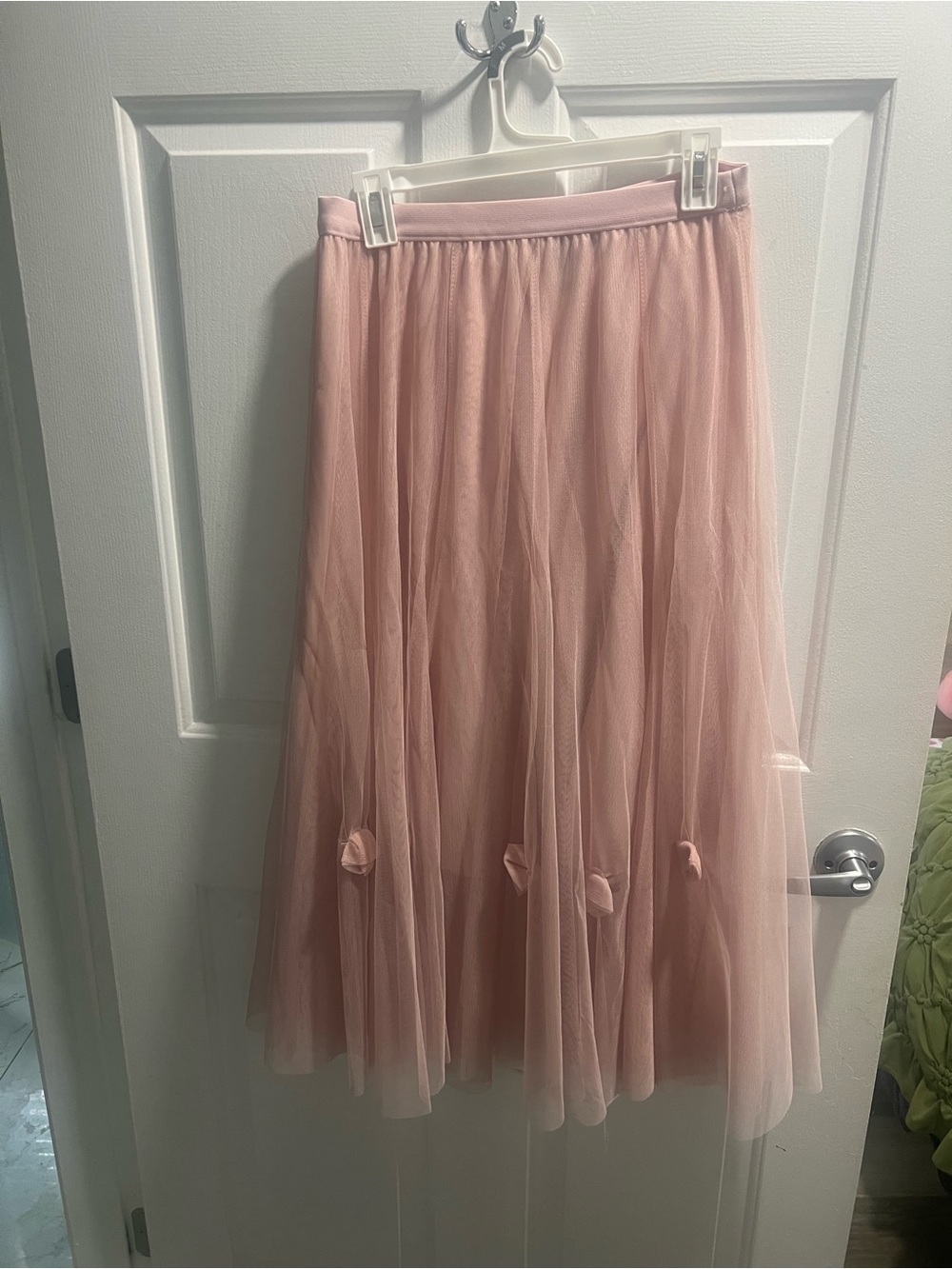 Soho Apparel Blush Pink Maxi Tulle Skirt